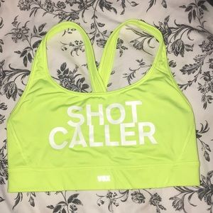 reflective victoria’s secret sports bra